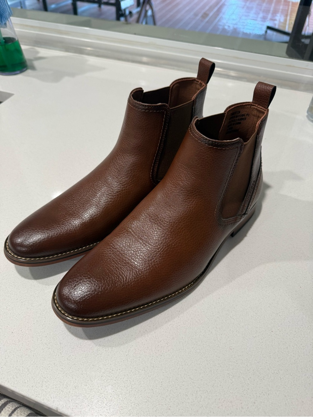 Tommy Hilfiger Men's Brown Leather Chelsea Boots